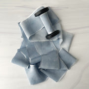 Dusted Sky - Heirloom Habotai Silk Ribbon