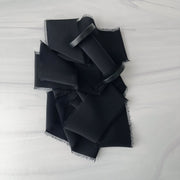 True Black - Classic Crepe Silk Ribbon