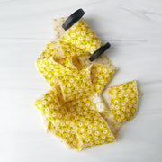 Vintage Italian Floral - Hand Frayed Cotton Ribbon