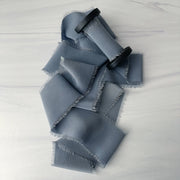 Evening Blue - Classic Crepe Silk Ribbon