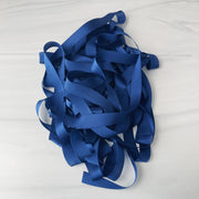Sapphire - 1/2” Bias Cut Silk Dual Texture Ribbon - 10 yards
