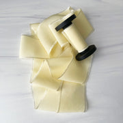 Butter Yellow - Heirloom Habotai Silk Ribbon