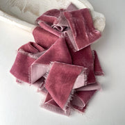 Amaranth Velvet Silk Ribbon