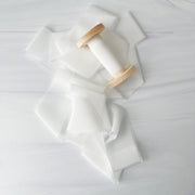 White - Classic Crepe Silk Ribbon