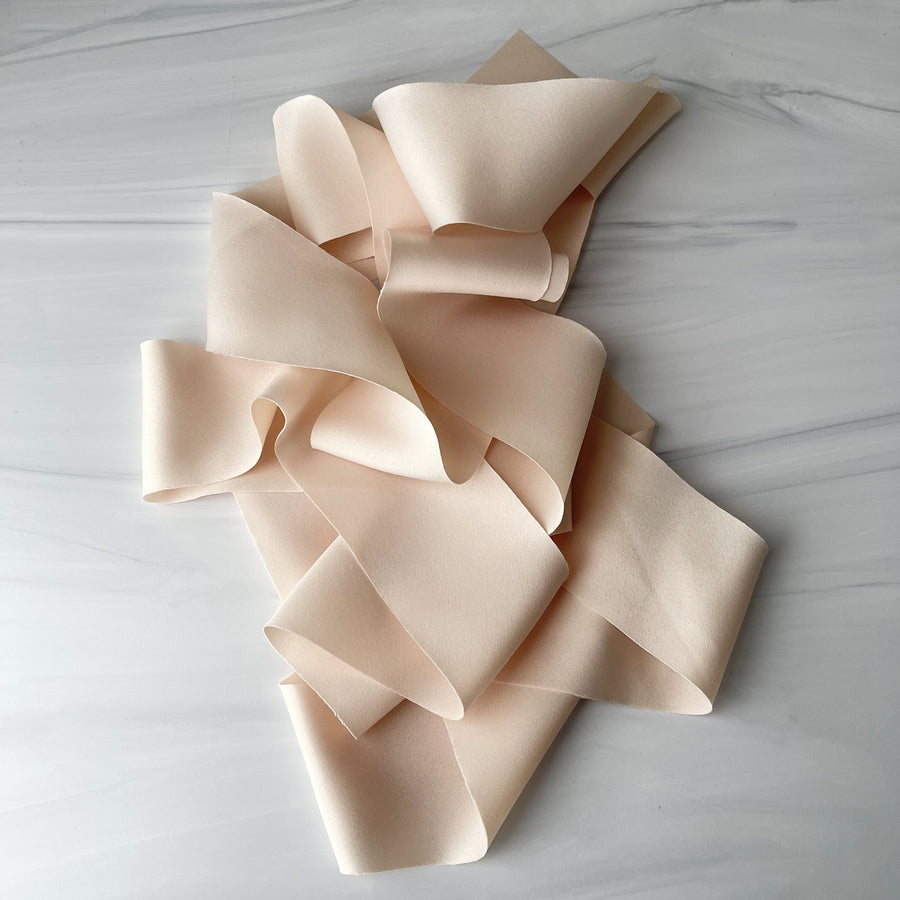 Creamy Vanilla - Heavyweight Dual Texture Bias Ribbon