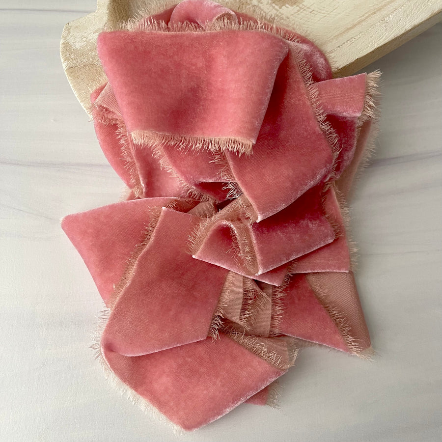 Dahlia Silk Velvet Ribbon