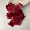 Crushed Cranberry Silk Velvet Ribbon