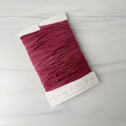 Hand Dyed Recycled Chiffon Ribbon - Pinot