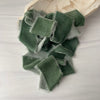 Weathered Jade Silk Velvet Ribbon