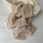 Perfect Greige Silk Velvet Ribbon