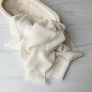 Off White Silk Velvet Ribbon