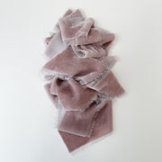 Dusted Lavender Mauve Silk Velvet