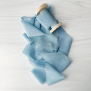 Clear Sky Blue - Classic Crepe Silk Ribbon