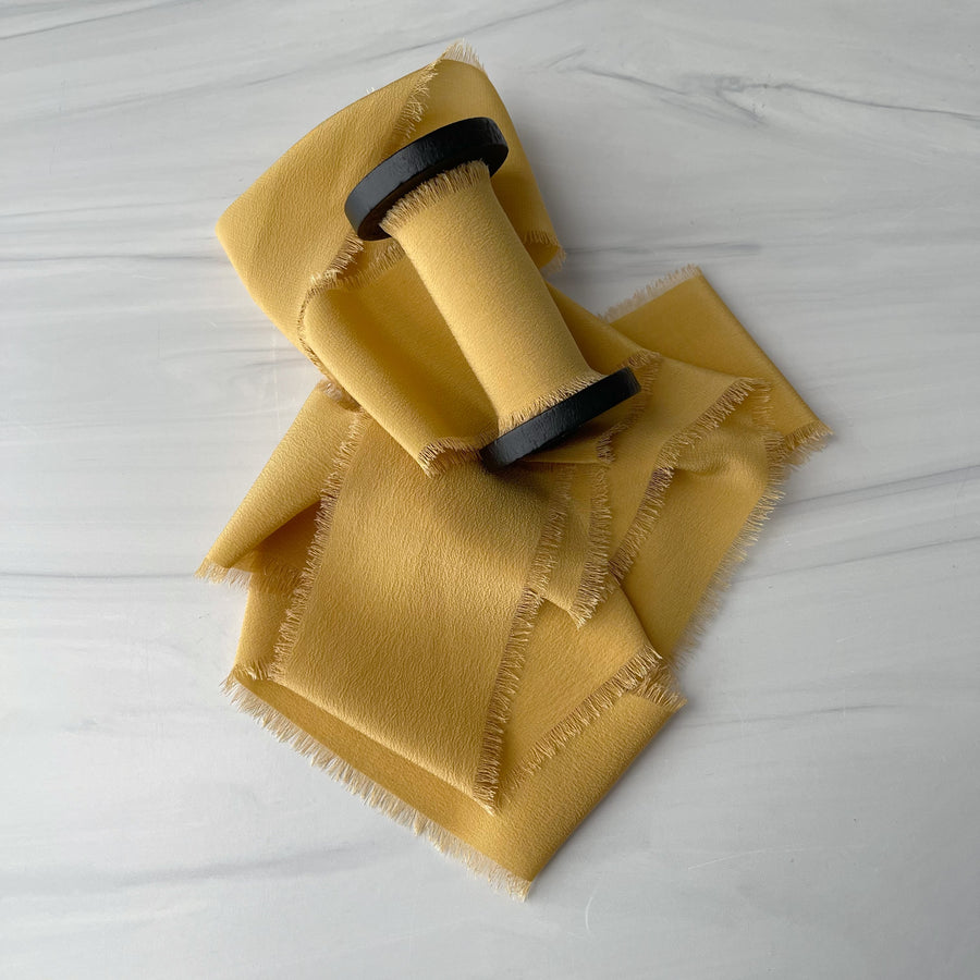 Golden Mist - Classic Crepe Silk Ribbon