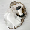 Silk Habotai - Antiqued White Silk Ribbon - 5 yards