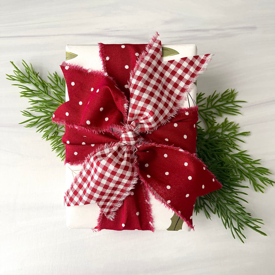 Holiday Ribbon SET - 5 yards each roll