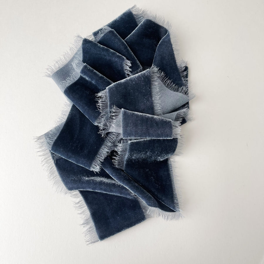 Skyfall Velvet Silk Ribbon