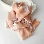 Peach Fog Velvet Silk Ribbon