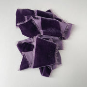 Purple Rain Velvet Silk Ribbon
