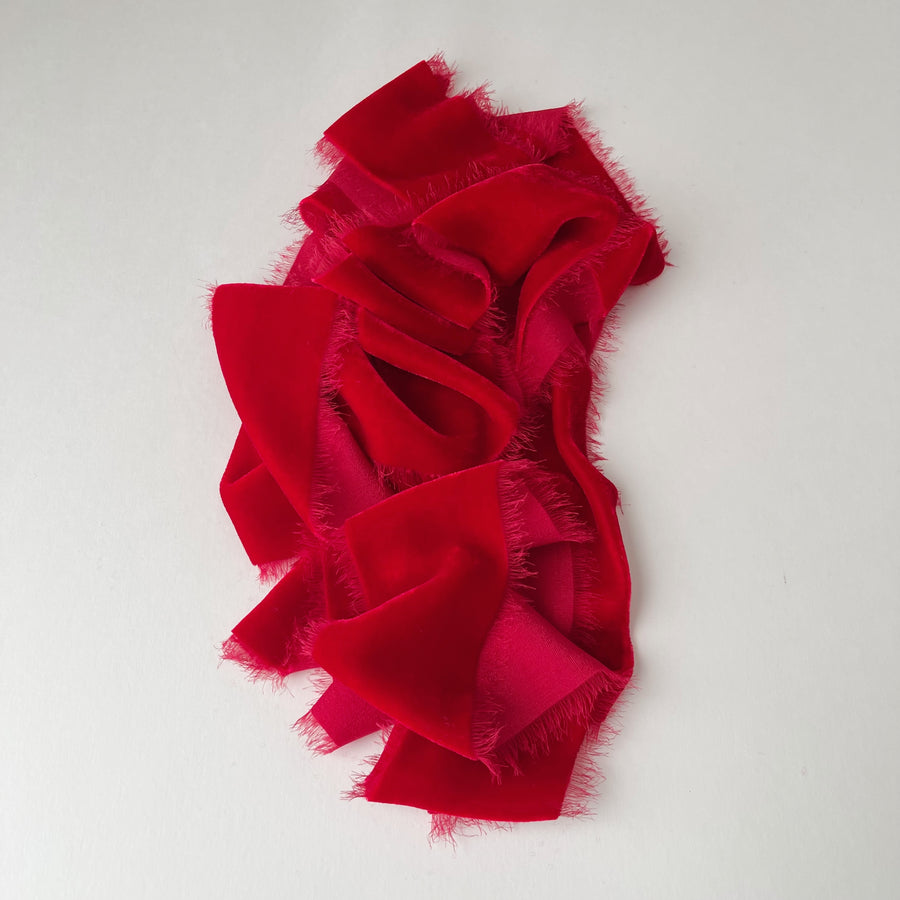 Merry & Bright Velvet Silk Ribbon