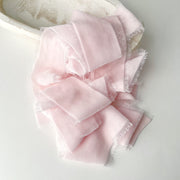 Pink Velvet Silk Ribbon