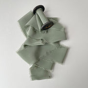Sage - Classic Crepe Silk Ribbon