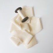 Cream - Classic Crepe Silk Ribbon