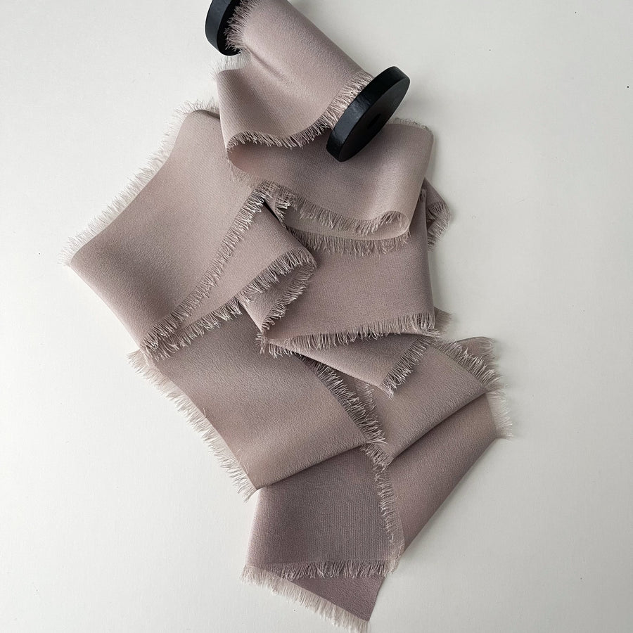 Lavender Gray - Classic Crepe Silk Ribbon