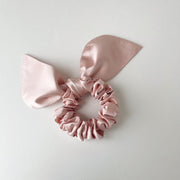 Soft Pink - 25mm Silk Bow Scrunchie
