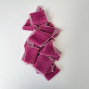 Fuchsia Fedora Velvet Silk Ribbon