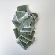 Silver Dollar Eucalyptus Velvet Silk Ribbon