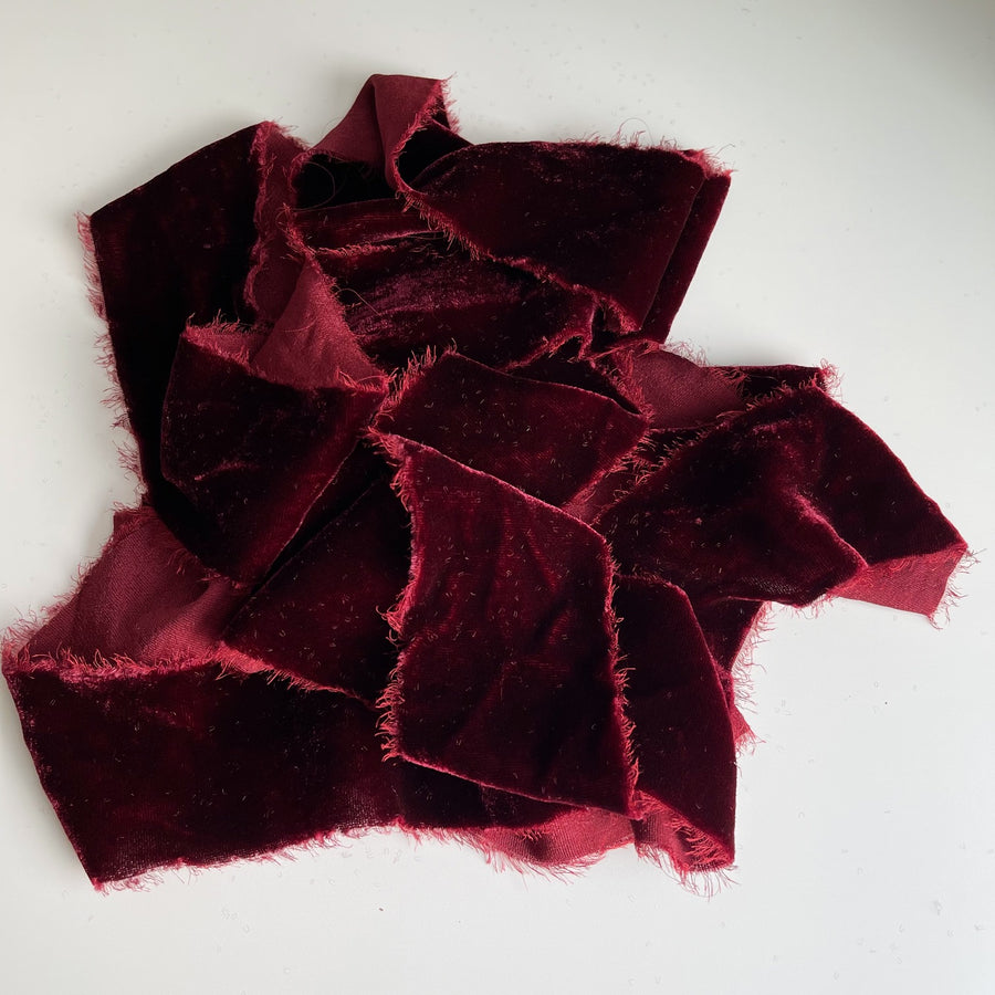 Scarlet Silk Velvet