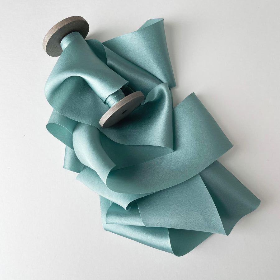 Jade - Dual Texture Silk Ribbon