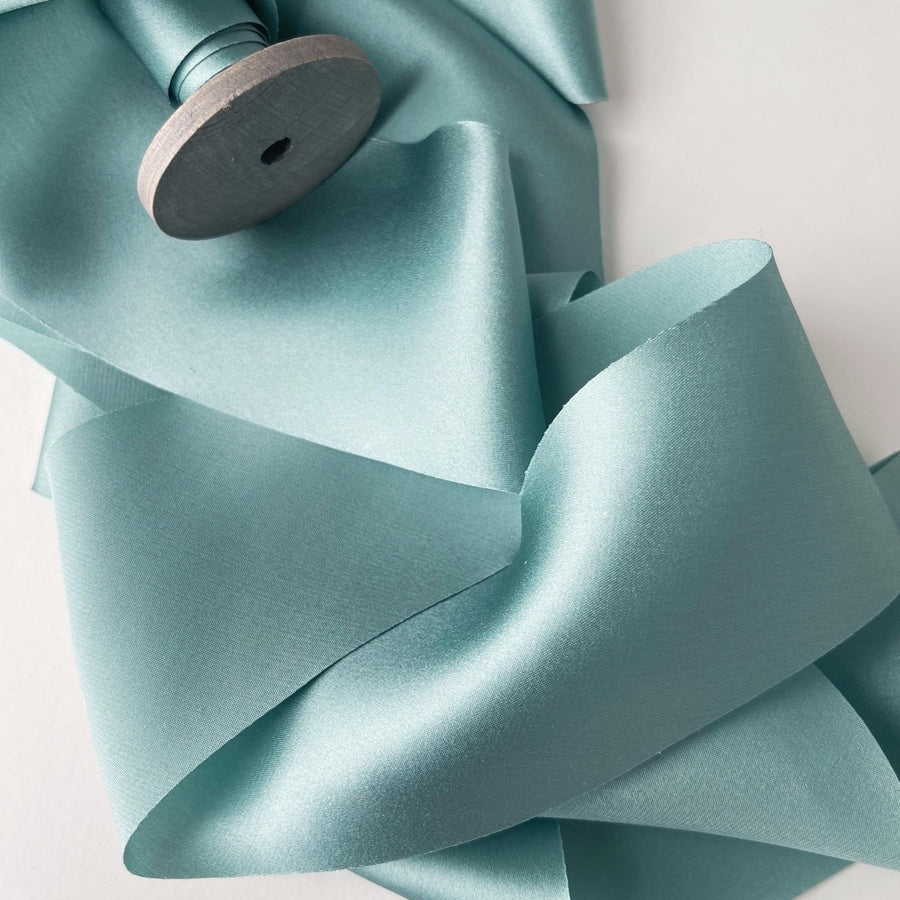 Jade - Dual Texture Silk Ribbon