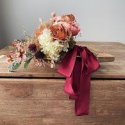 Merlot - Dual Texture Silk Ribbon