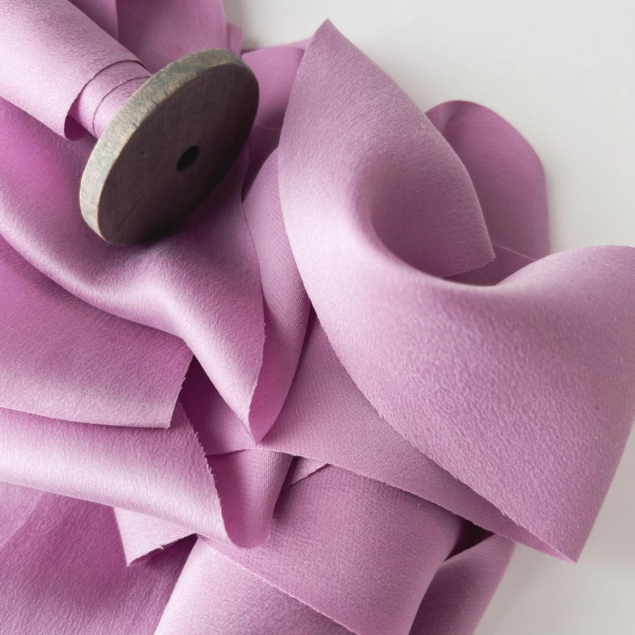 Orchid - Dual Texture Silk Ribbon