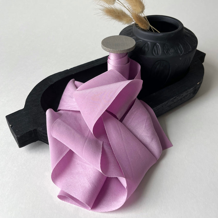 Orchid - Dual Texture Silk Ribbon