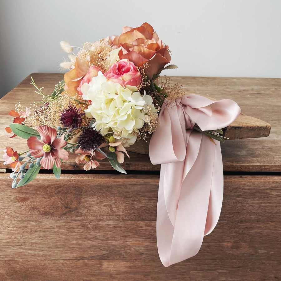 Antique Rose - Dual Texture Silk Ribbon