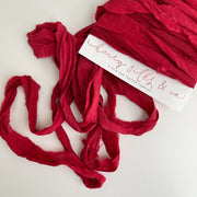 Warm Red - Recycled Chiffon