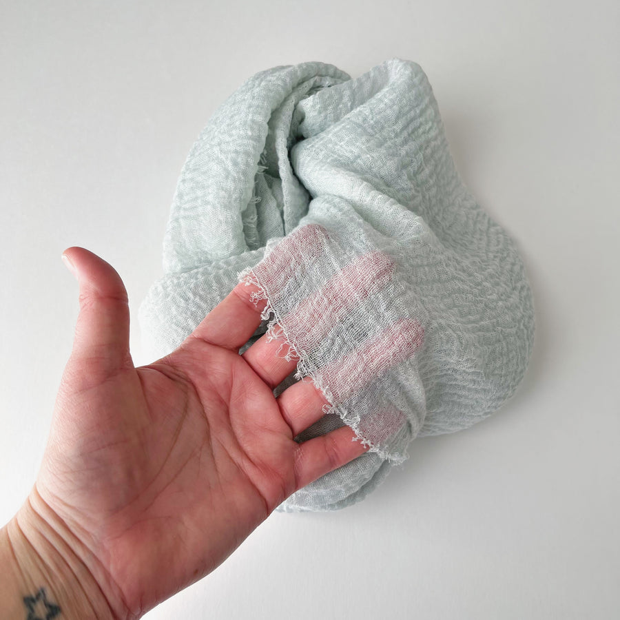 Raveled Styling Cloth - Palest Blue Gray