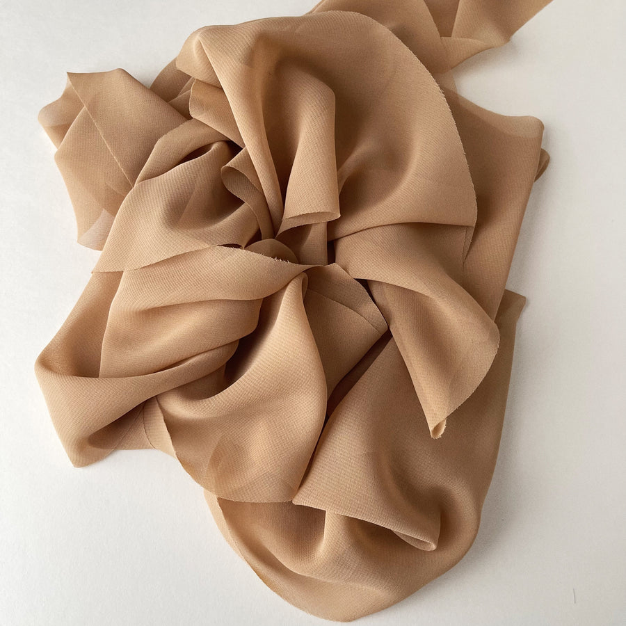 2 Silk Ribbon - Pale Terracotta Ribbons by Honey Silks Co