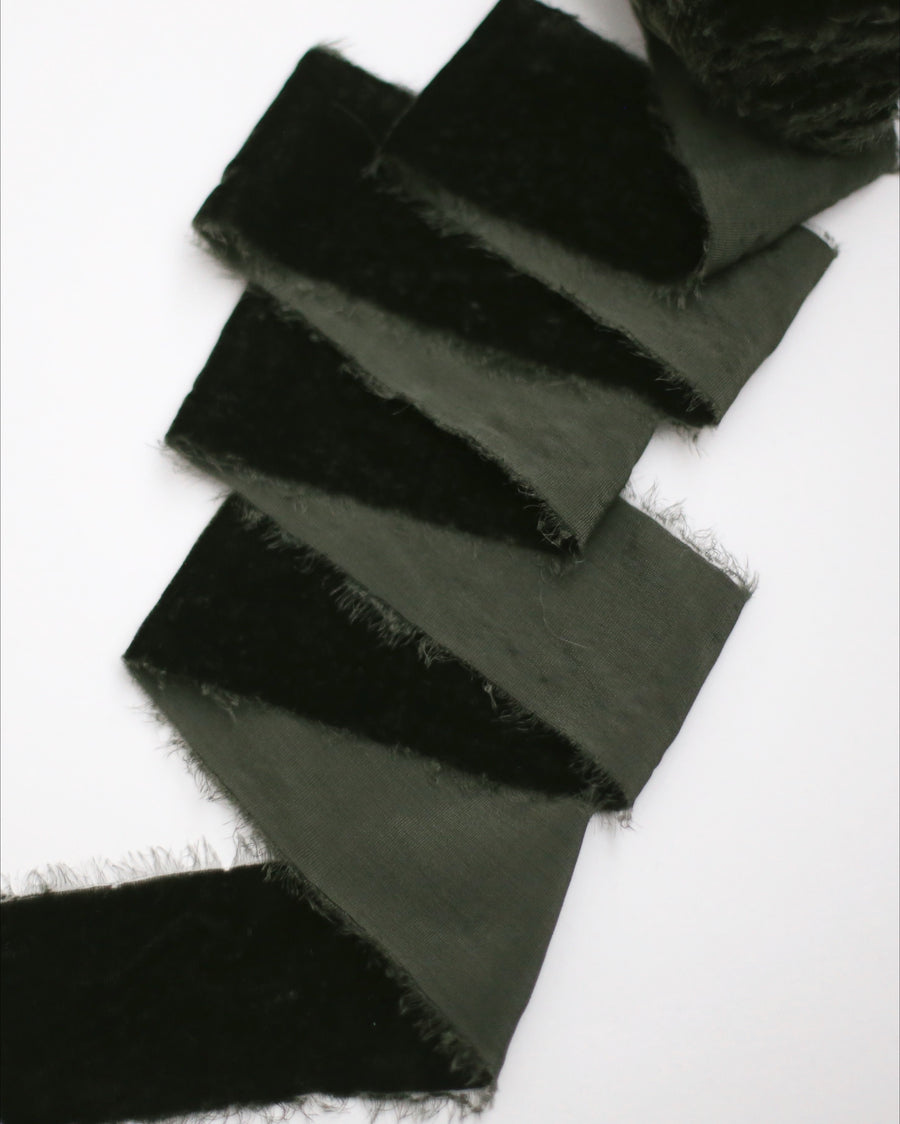 Hunter Velvet Silk Ribbon