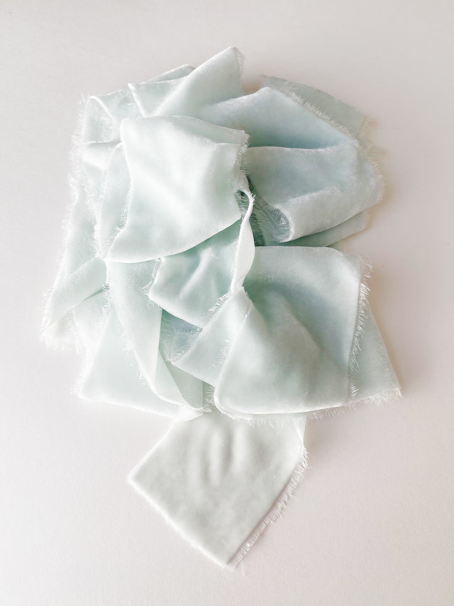 Ice Velvet Silk Ribbon
