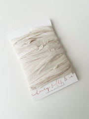 Hand Dyed Recycled Chiffon Ribbon - Dove