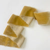 Muted Gold Velvet Silk Ribbon