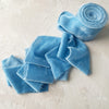 Delphinium Blue Velvet Silk Ribbon