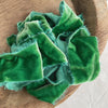 Kelly Green Silk Velvet