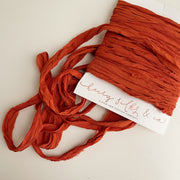 Deep Burnt Orange - Recycled Chiffon