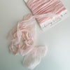 Hand Dyed Recycled Chiffon Ribbon - Cool Blush